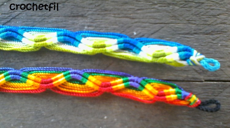 crochetfil bracelet brésilien