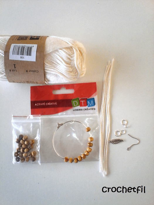 boucles d'oreilles perles et pompon lubies de filles