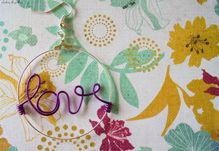 créoles en fil d'aluminium lubies de filles 6