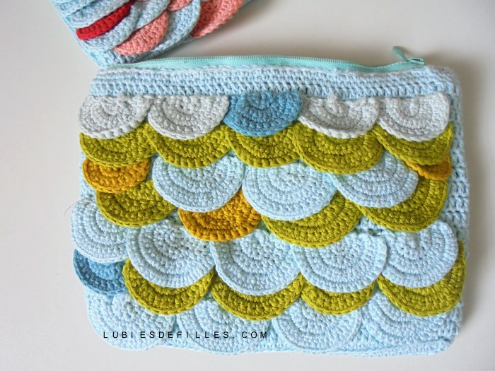 Pochette écailles de poisson phildar lubiesdefilles.com 1